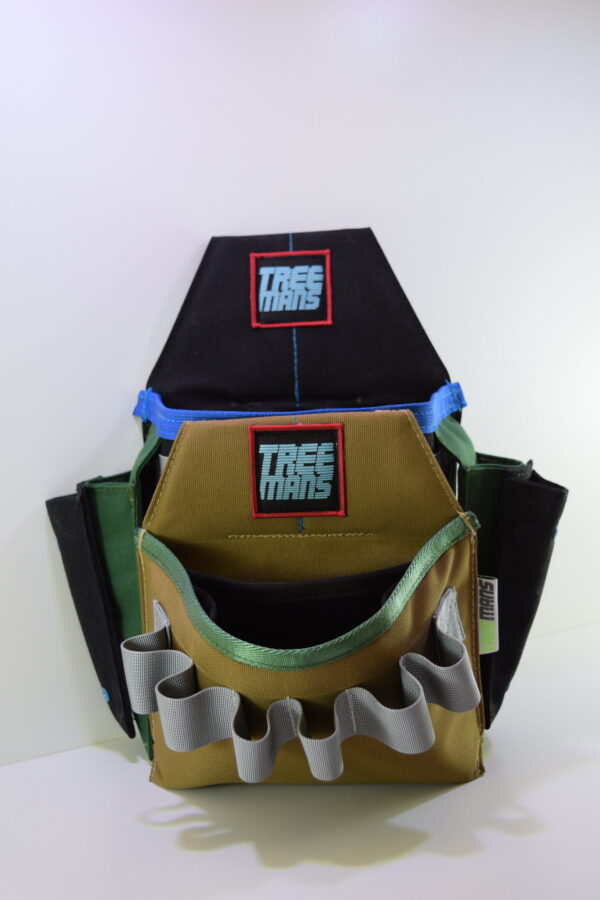 Treemans Double Electricians Pouch Black/Blue/Tan