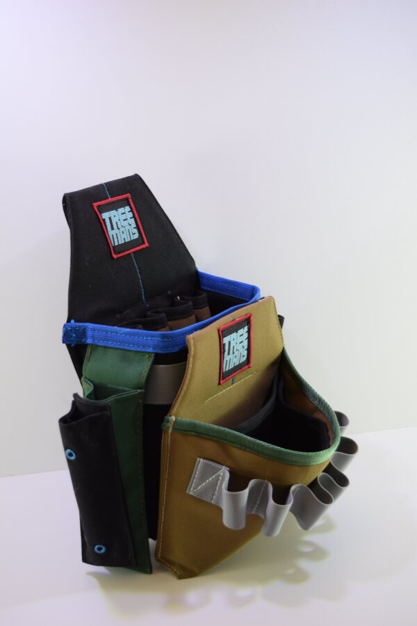 Treemans Double Electricians Pouch Black/Blue/Tan