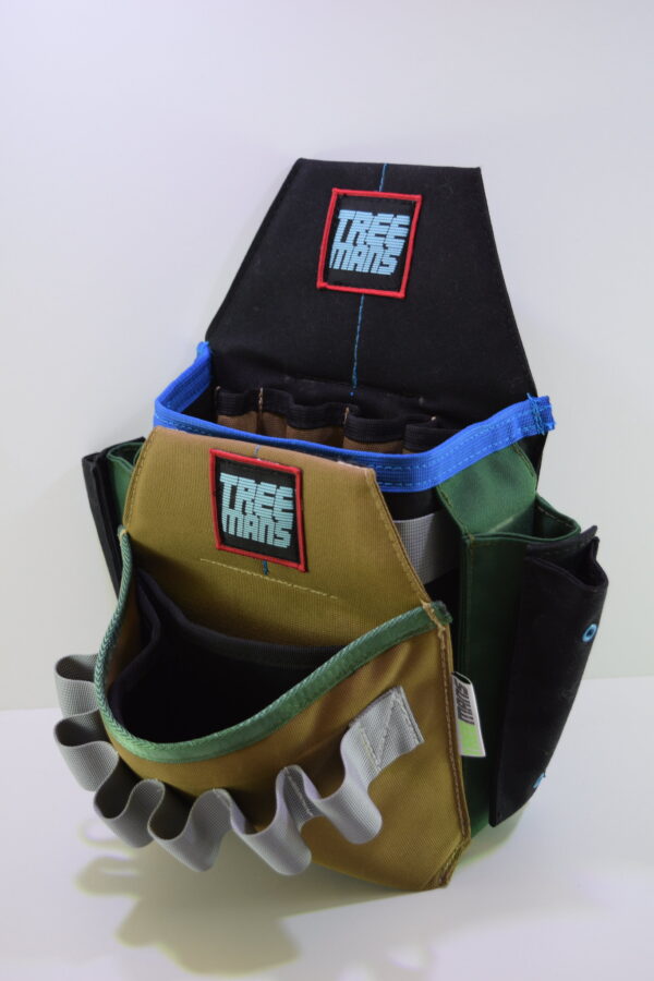 Treemans Double Electricians Pouch Black/Blue/Tan