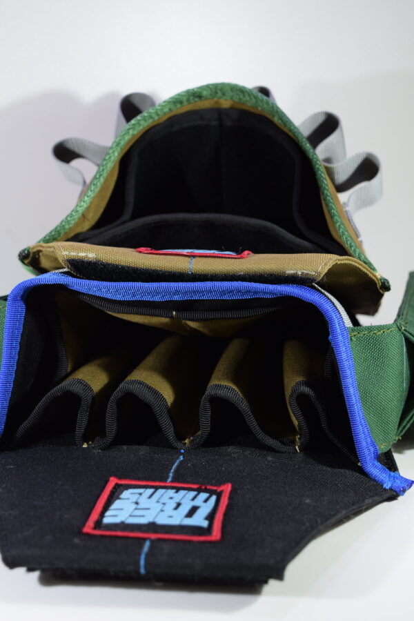 Treemans Double Electricians Pouch Black/Blue/Tan