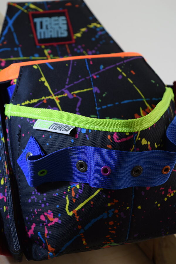 Treemans Double Electricians Pouch Neon Splatter