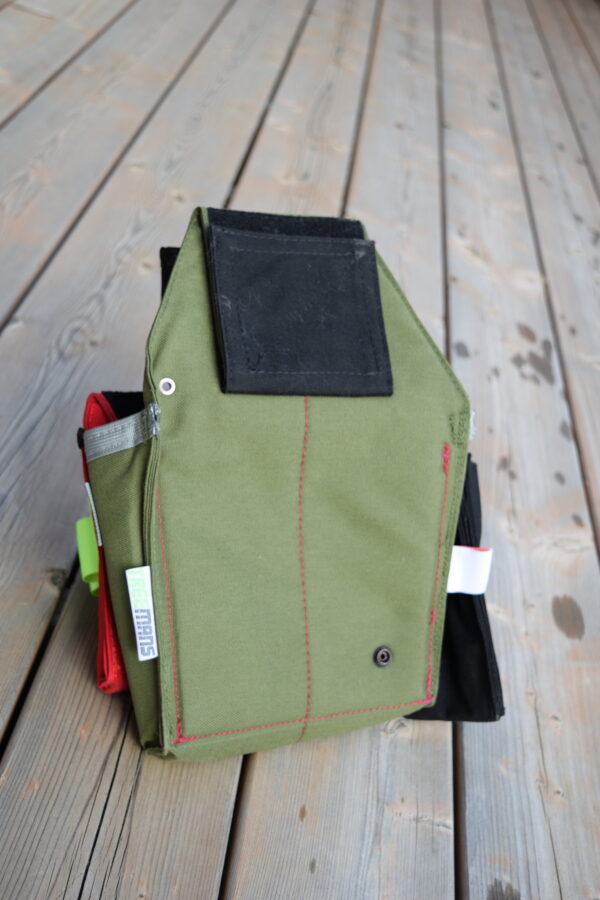 Treemans Double Electricians Pouch Black/Red/Green