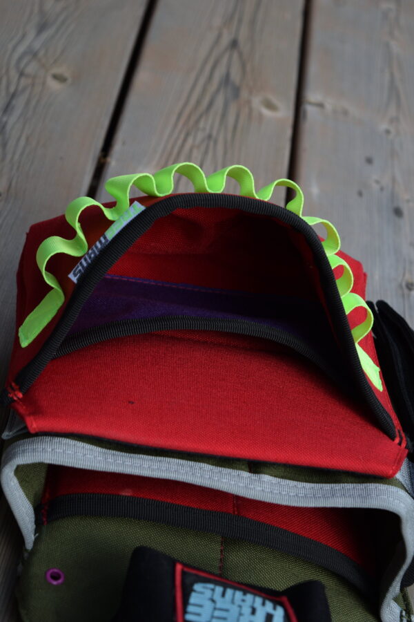 Treemans Double Electricians Pouch Black/Red/Green